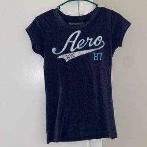 Aeropostale medium  navy blue short sleeve shirt